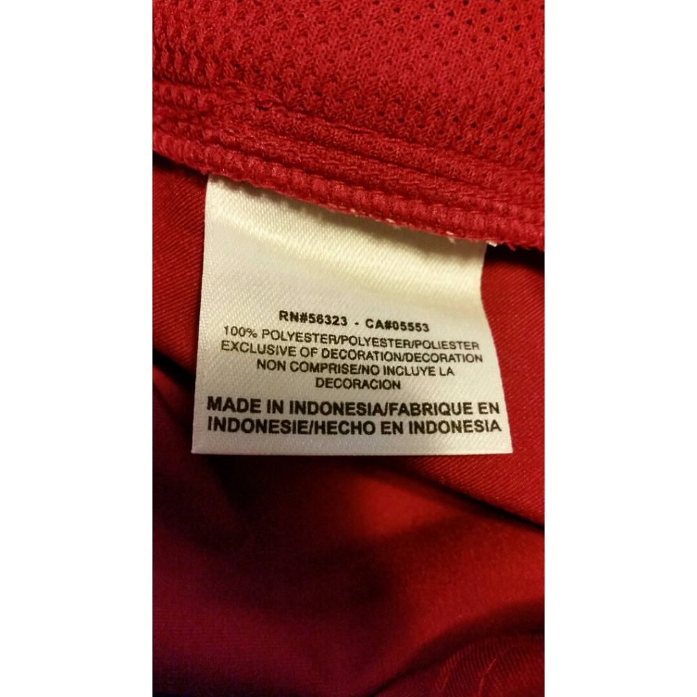 MENS/Nike Dri Fit/Lt Wt Jacket/Size L/Red & White - Picture 7 of 7